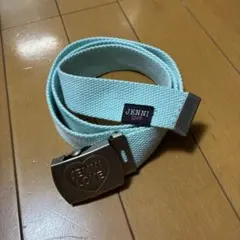JENNI LOVE 하트 모양의 버클 벨트 에메랄드 컬러