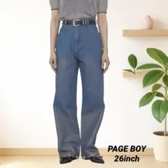 【PAGE BOY】箔デニム　サイズ26inch ロング丈のサムネイル