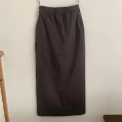 ユニクロ　タイトスカート スリット入り　チャコールグレー　Sサイズ