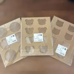 【新品未使用】ラングドシャ型　ねこ　くま　サークルのサムネイル