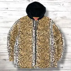 【美品☆レオパード柄☆☆レーヨン混】シュプリームハーフジップパーカー即完売 2025年最新】supreme ハーフジップ レオパードの人気アイテム
