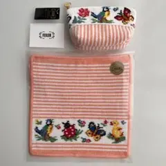 FEILER ハイジストライプハンカチとポーチセット★新品未使用品★