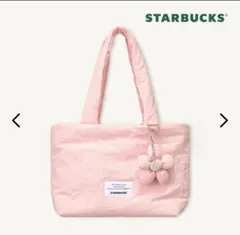 新品袋付き*スタバ　韓国　STARBUCKS ピンク トートバッグ　サクラ　限定
