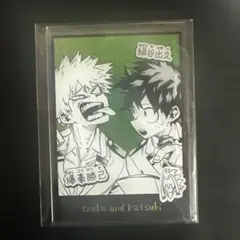 僕のヒーローアカデミア　箔入りアクリルカード　爆豪勝己　緑谷出久