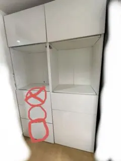引取限定 IKEA BESTA ベストー 棚板付 ホワイト 60x40x128 引取又は23区内お届け IKEA ベストー 棚板付 ホワイト 60x40x128
