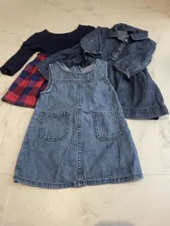GAPデニムワンピース　3着　80