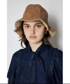 moussy チューリップハット ブラック コーデュロイ バケットハット