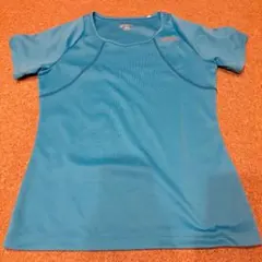 asics 青 ショートスリーブ Tシャツ S