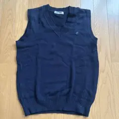 ネイビーニットベスト＊M＊日本製