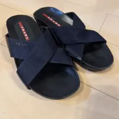極美品 PRADA プラダスポーツ サンダル ルームシューズ メッシュ 