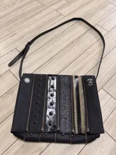 美品✨ジャンポールゴルチエ y2k メッセンジャーバッグ キャンバス 黒
