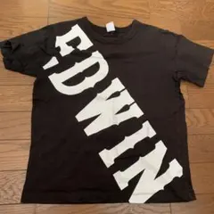 EDWIN 黒 Tシャツ 大きなロゴ