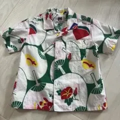 MIKI HOUSE 夏柄 半袖シャツ