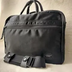 LUGGAGE LABEL 吉田カバン ☆ ビジネスバッグ ブラック ミリタリーのサムネイル