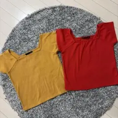 HeatherミニTシャツ　オフショルダーのサムネイル