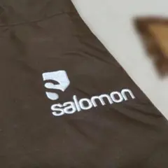 salomon ブラウン オリーブ系　中綿入り　スノーパンツ　スキー　スノボ