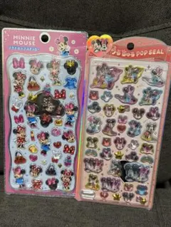 ミニーちゃん　プチドロ　プチドロップステッカー　正規品　ディズニー2枚セット
