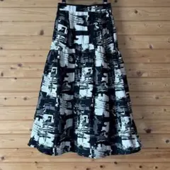 ADAM ET ROPE' 2WAY ギャザースカート ブラック系 サイズ36のサムネイル