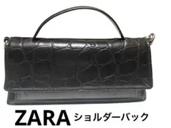 ZARA ショルダーバッグ クロコダイル風2way