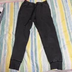 レディース デニム ジョガーパンツ ケミカルウォッシュ
