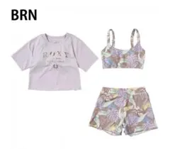 ROXY/ロキシー　キッズ　水着　セパレート水着・Tシャツ３点セット　140cm