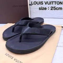 ルイヴィトン　ダミエ　トングサンダル　ビーチサンダル 25cm　 黒のサムネイル