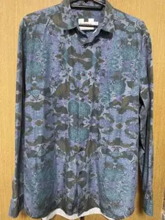 【希少】TOPMAN ヴィンテージ花柄 総柄長袖シャツ XLのサムネイル
