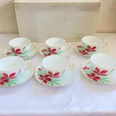 希少　沖縄　琉球漆器　月桃　珈琲カップ&ソーサー　5客　未使用品　工芸品 希少 沖縄 琉球漆器 月桃 珈琲カップ&ソーサー 5客 未使用品 工芸品
