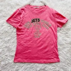 ディグレース　半袖Tシャツ ロゴ　プリント　ピンク　チビT 綿100% ピチTのサムネイル