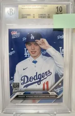 【金ラベル BGS10】2024 Topps Now 佐々木朗希 #OS16