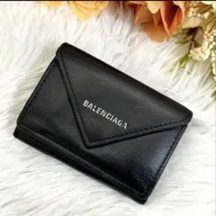 t*i様 BALENCIAGA ブラック 三つ折り財布