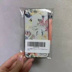 花と鶴のiPhone7 8ケーススマホカバー（ストラップ付き）