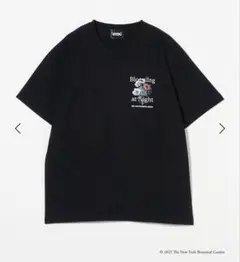 ユナイテッドアローズ NYBG Tシャツ ブラック ワンポイント 花柄 黒