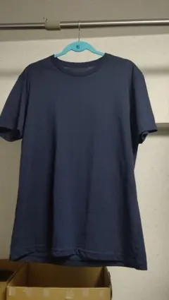 ネイビー 半袖 Tシャツ　ドライカラー