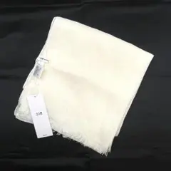 Y512-81　新品タグ付 23区 大判ストール 麻100% ナチュラル