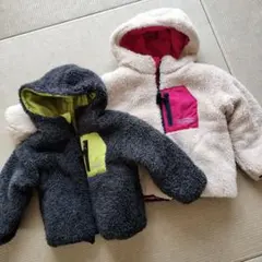 80cm 110cm ダウン ボア アウター 男の子 女の子 セット ブリーズ