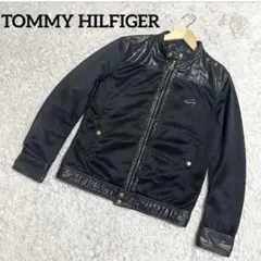 ✨美品✨トミーヒルフィガー ライダースジャケット ナイロン 金ボタン Mサイズ