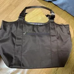 SAVOY ブラウン ナイロントートバッグ 大きめのサムネイル