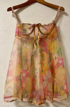 Glydons フローラル シアー キャミソール アメリカ製のサムネイル