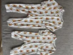 H&M プーさんロンパース 100㎝、80㎝　お揃い2点セット