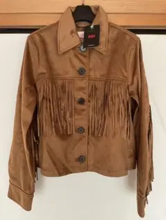 Levi's フリンジ付きブラウンジャケットSサイズ