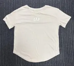 GAP ベージュ ロゴTシャツ