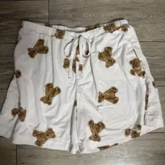 即日発送GELATO PIQUE クマ柄ルームウェアショートパンツ