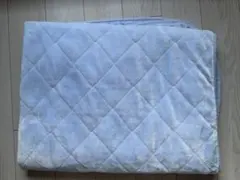 冬用もこもこ敷きパッド 水色　ダブル 140x205cm