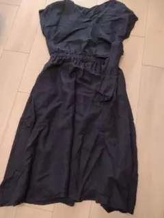 KBF カシュクール　ワンピース黒