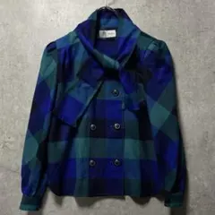 レトロ　Dariya チェック柄　ジャケット　バブリー ヴィンテージ　昭和　M