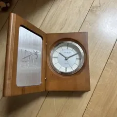 DANBURY 木製クォーツ時計 折りたたみ式