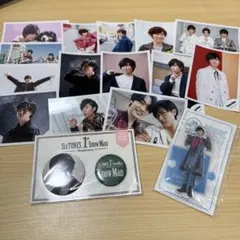 阿部亮平 SnowMan グッズまとめ売り アクリルスタンド 缶バッジ 生写真