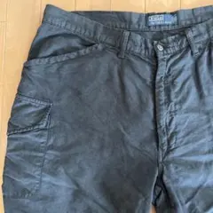 90s ラルフローレン リネンカーゴパンツ　ブラック サイズXLのサムネイル