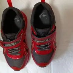 晴雨兼用 スーパースタースニーカー レッド 17.0cm